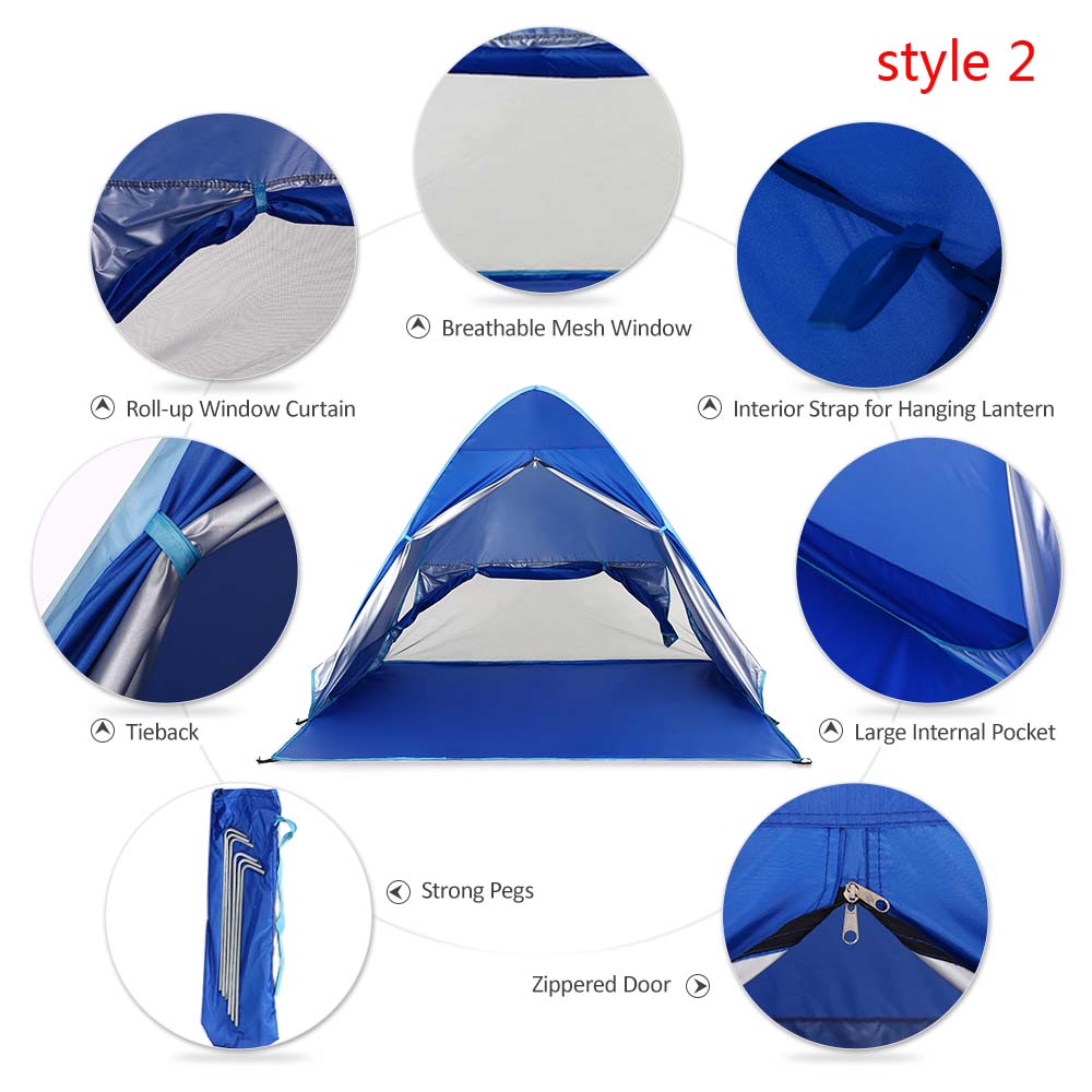 Cheap Goat Tents Automatic Tent Uv Protection Outdoor Camping Tent Travel Instant Pop Up Beach Tent Ultralight Sun Shelter Camping Equipment