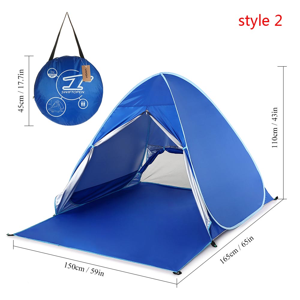 Cheap Goat Tents Automatic Tent Uv Protection Outdoor Camping Tent Travel Instant Pop Up Beach Tent Ultralight Sun Shelter Camping Equipment