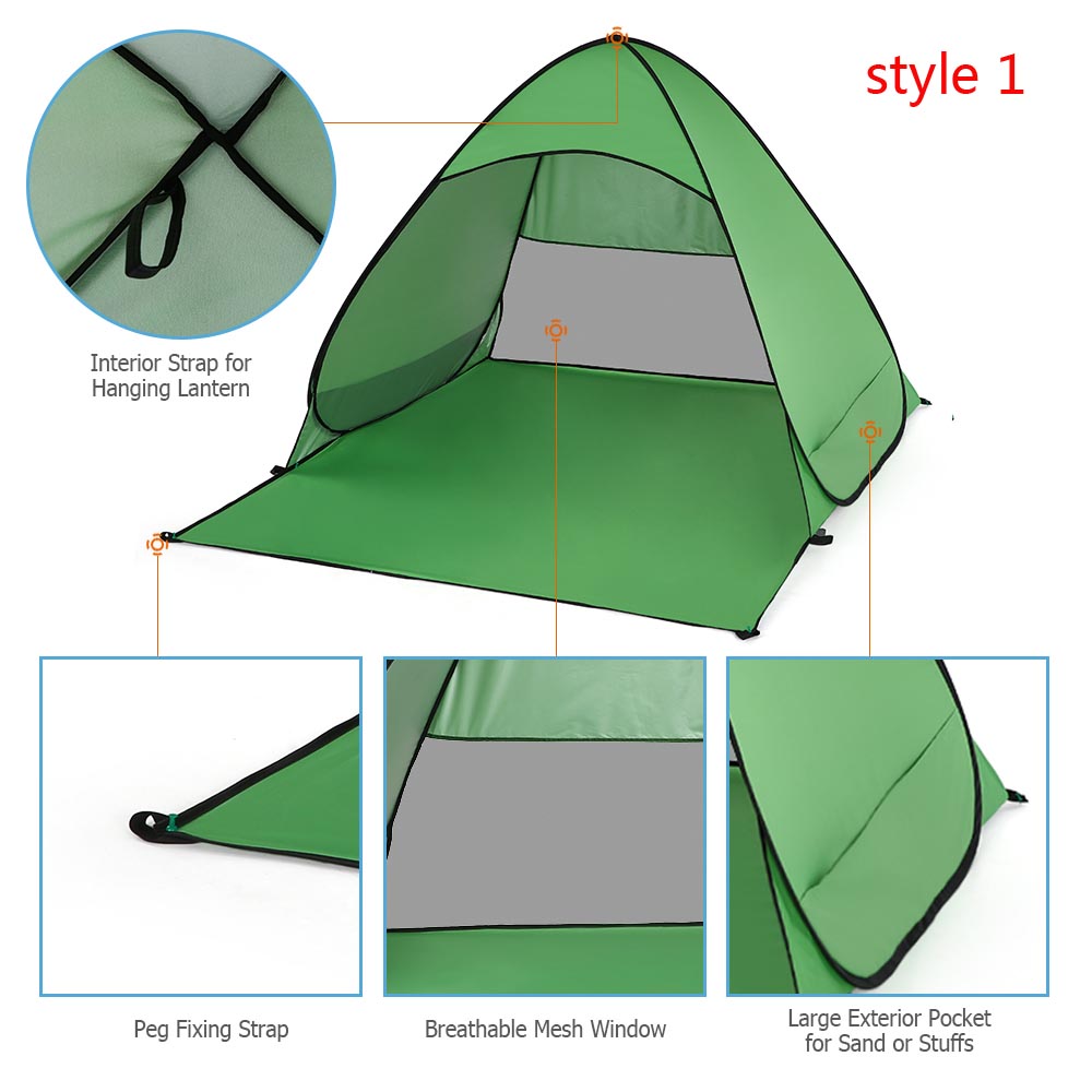 Cheap Goat Tents Automatic Tent Uv Protection Outdoor Camping Tent Travel Instant Pop Up Beach Tent Ultralight Sun Shelter Camping Equipment