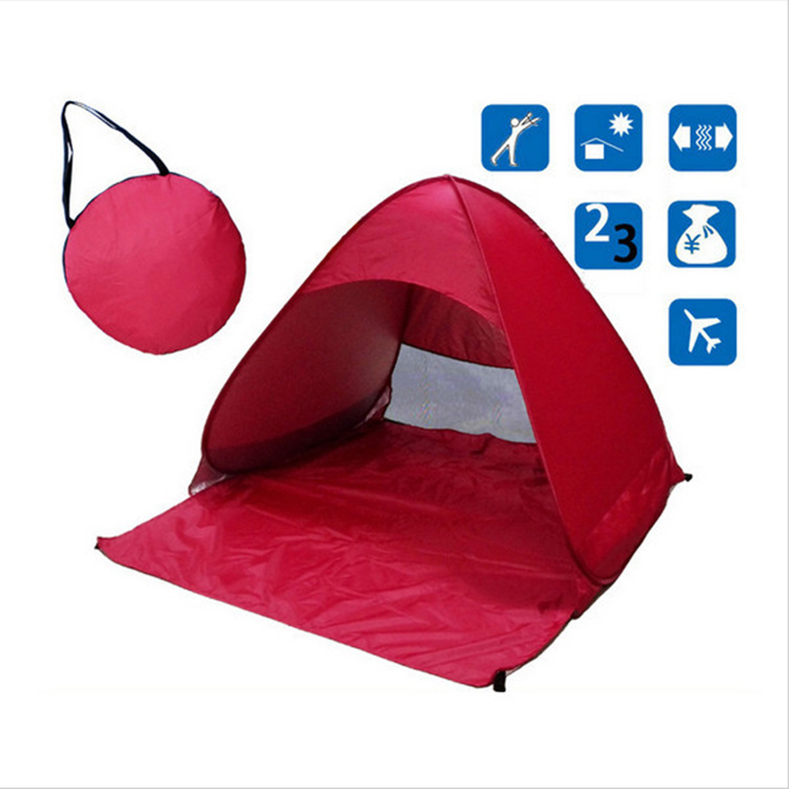 Cheap Goat Tents Automatic Tent With Uv Protection Coating Free To Build Sunscreen Outdoor Camping Accessories