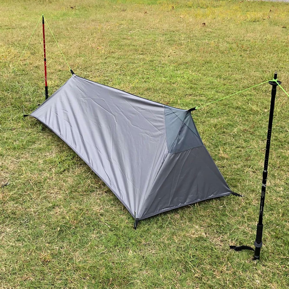 Cheap Goat Tents Backpacking Tent Outdoor Camping Sleeping Bag Tent Lightweight Single Person Tent With Net Tents Outdoor Camping Automatic