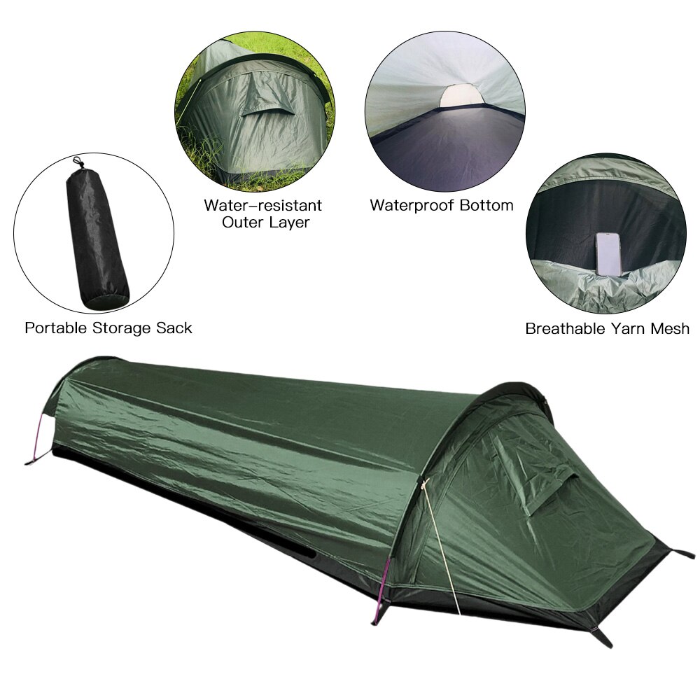 Cheap Goat Tents Backpacking Tents Outdoor Camping Equipment Sleeping Bag Tent Lightweight Single Person Ultralight Tent Beach Tent Camping Tent