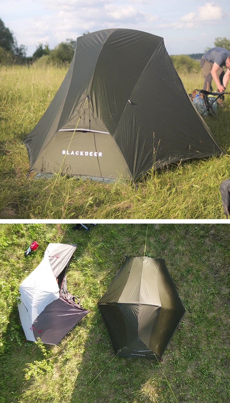 Cheap Goat Tents Blackdeer Archeos 1pro One Person Tent For Hiking Trekking 220*90cm Size 8.5mm Aluminum Pole Contain Footprint