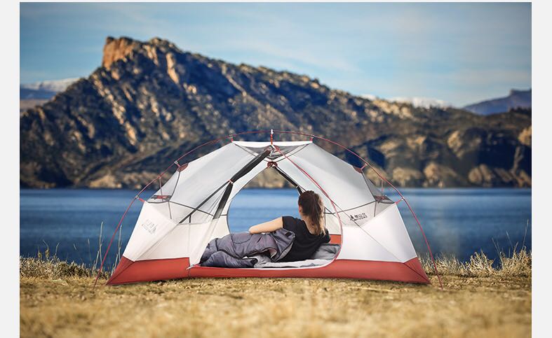 Cheap Goat Tents Bswolf 2 Persons Camping Tent Ultralight 20d 380t Nylon Double Layer Waterproof Backpacking Tent For Hiking Travel With Free Mat