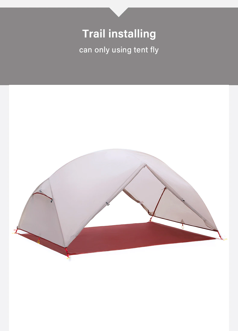 Cheap Goat Tents Bswolf 2 Persons Camping Tent Ultralight 20d 380t Nylon Double Layer Waterproof Backpacking Tent For Hiking Travel With Free Mat