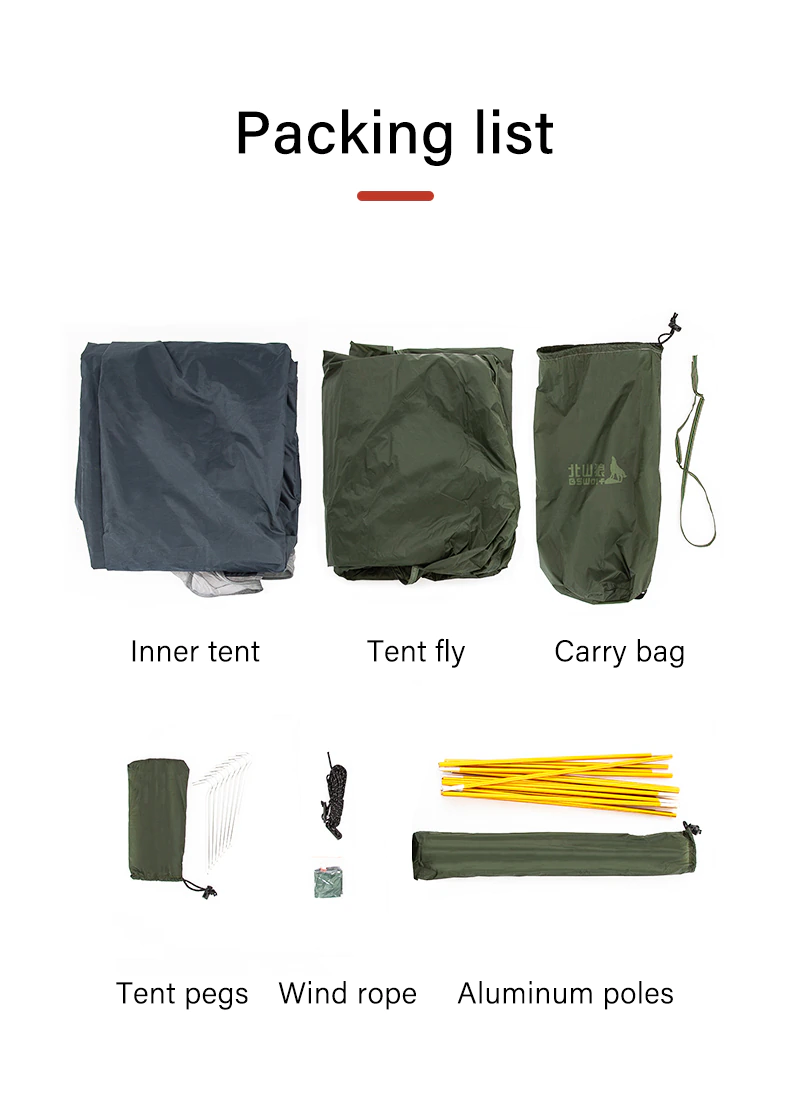 Cheap Goat Tents Bswolf Ultralight Camping Tent 3 Season 2 Person Upgraded 20d Nylon Silicone Coated Fabric Waterproof Tourist Backpacking Tents