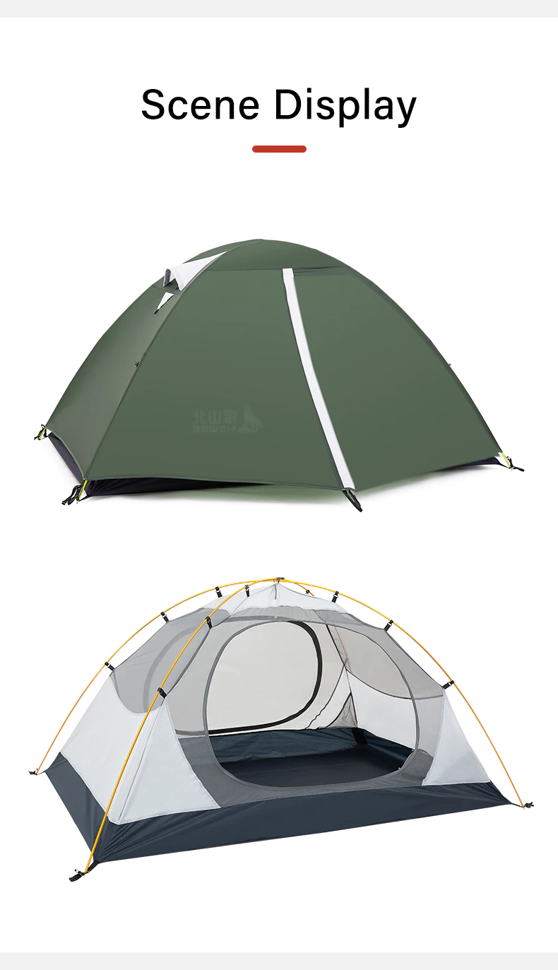 Cheap Goat Tents Bswolf Ultralight Camping Tent 3 Season 2 Person Upgraded 20d Nylon Silicone Coated Fabric Waterproof Tourist Backpacking Tents