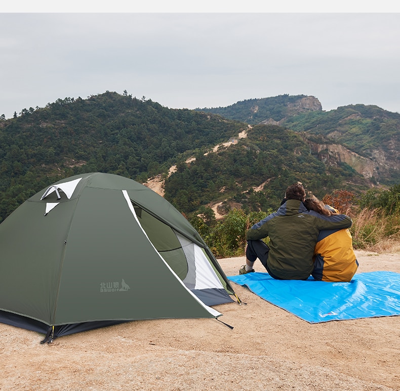 Cheap Goat Tents Bswolf Ultralight Camping Tent 3 Season 2 Person Upgraded 20d Nylon Silicone Coated Fabric Waterproof Tourist Backpacking Tents