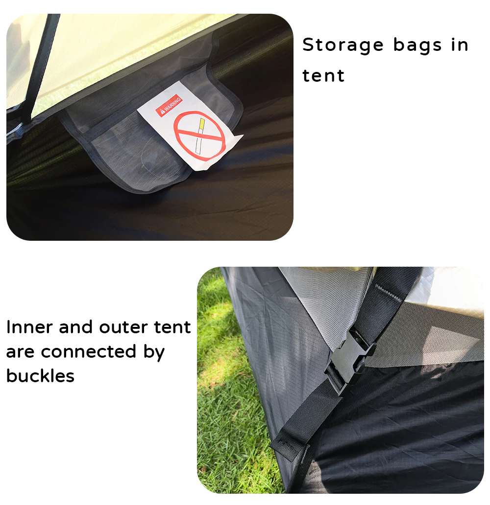 Cheap Goat Tents Camping Complete Teepee Tent For Adults Ultralight Pyramid Tent 4 Person Outdoor Waterproof Double Layer Large Family Tipi Tent