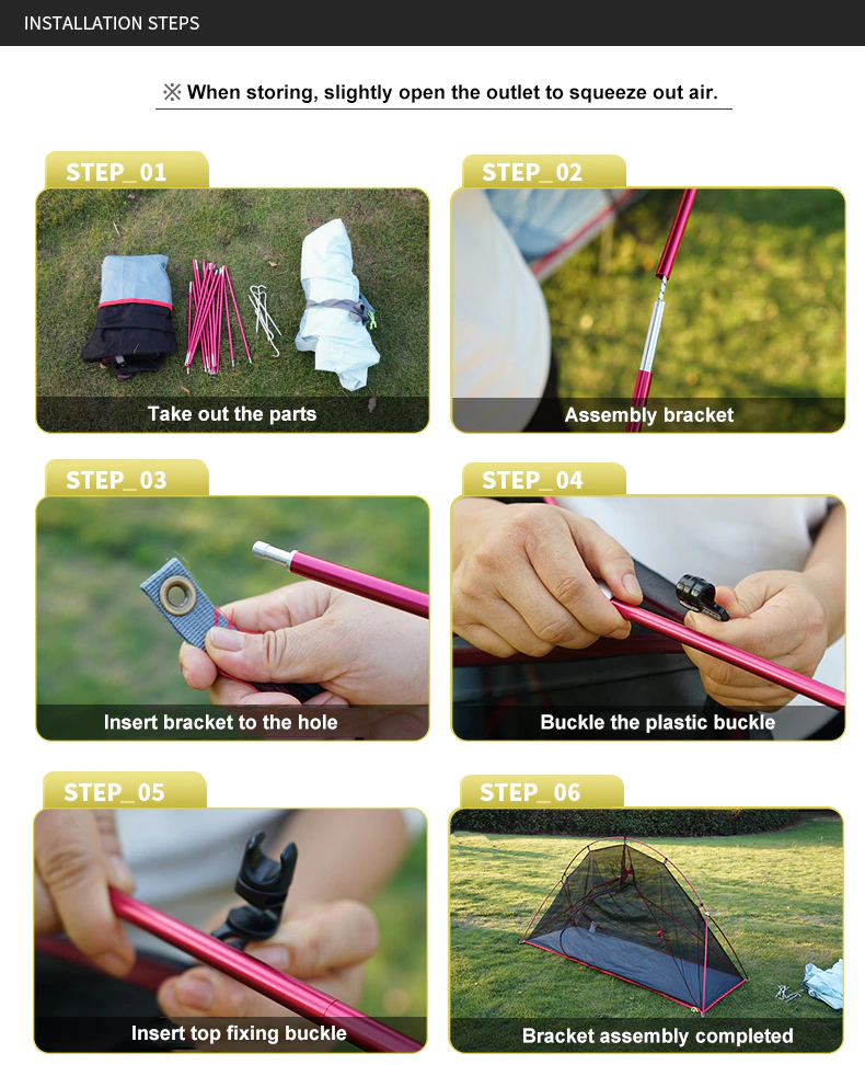 Cheap Goat Tents Camping Folding Portable Tent Outdoor Off The Ground Tent Single Person Aluminum Alloy Mosquito Net Waterproof Uv Resistant Tent