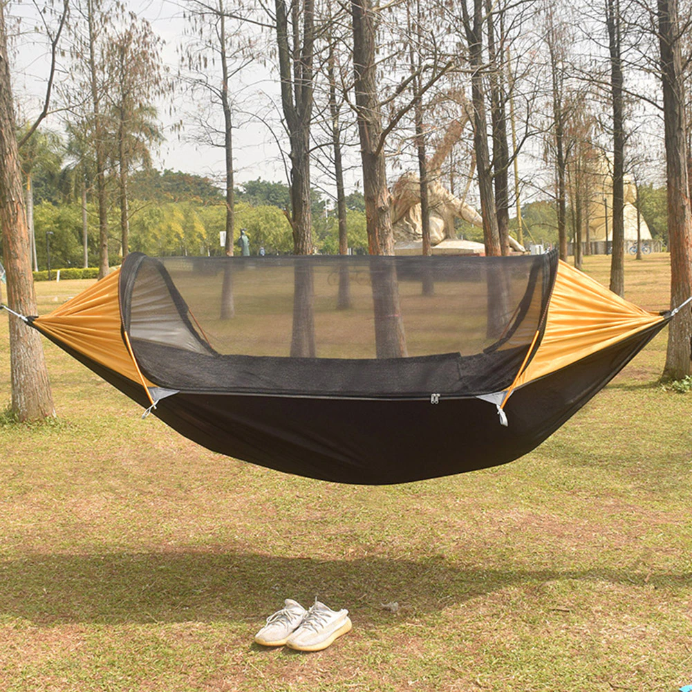Cheap Goat Tents Camping Hammock Mosquito Net 2 Person Aluminum Pole Travel Tree House Swing Outdoor Parachute Hanging Bed Camping Garden Tent