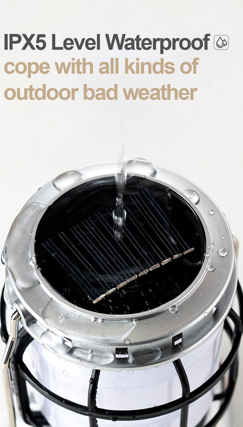Cheap Goat Tents Camping Lantern Portable Lighting Solar Lamp Rechargeable Outdoor Lighting Camping Tent Lantern Power Bank Led Flashlight