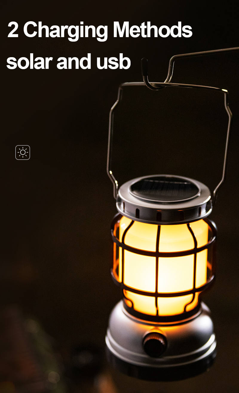 Cheap Goat Tents Camping Lantern Portable Lighting Solar Lamp Rechargeable Outdoor Lighting Camping Tent Lantern Power Bank Led Flashlight