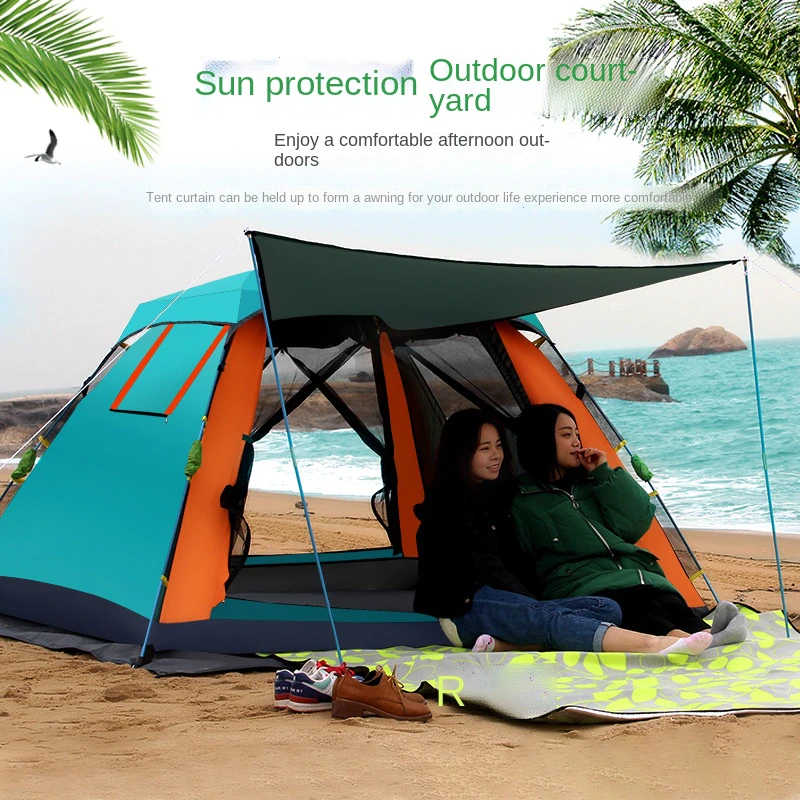Cheap Goat Tents Camping Tent 2 Person Outdoor Waterproof Instant Setup Tent Tourist Tent Winter Fishing Tent Automatic Quick Open Tent 4 Person