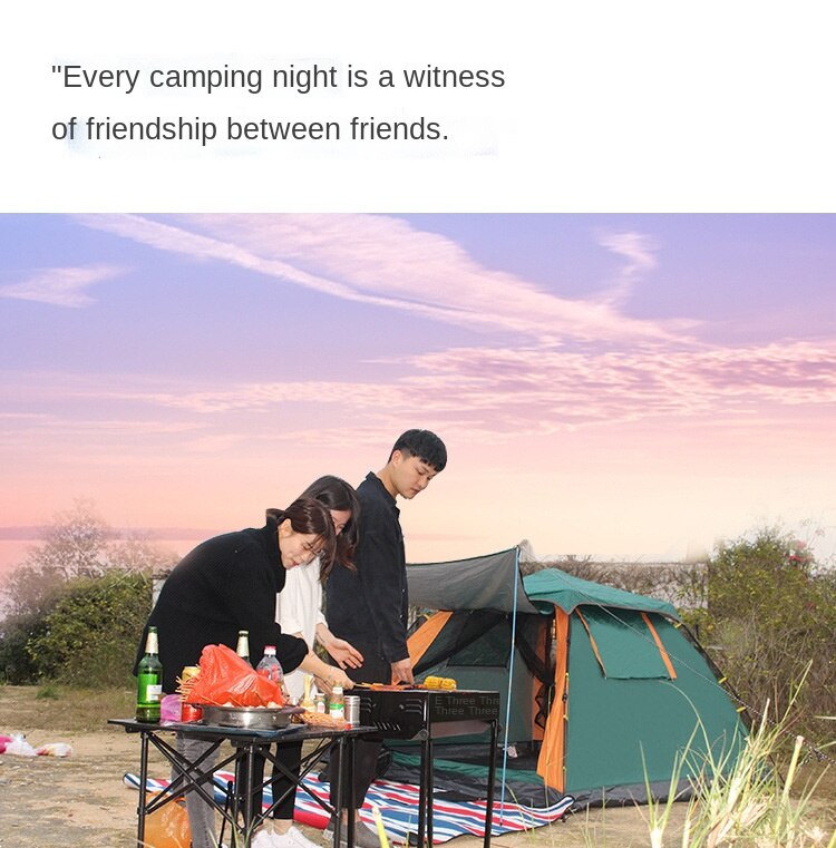 Cheap Goat Tents Camping Tent 2 Person Outdoor Waterproof Instant Setup Tent Tourist Tent Winter Fishing Tent Automatic Quick Open Tent 4 Person