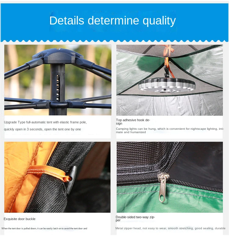 Cheap Goat Tents Camping Tent 2 Person Outdoor Waterproof Instant Setup Tent Tourist Tent Winter Fishing Tent Automatic Quick Open Tent 4 Person
