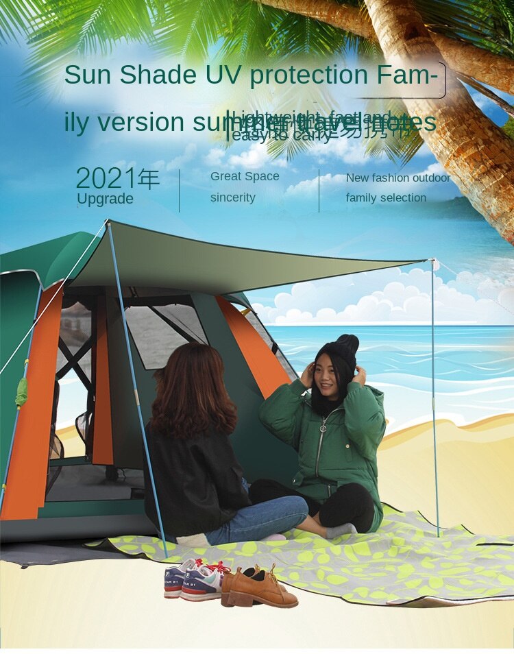 Cheap Goat Tents Camping Tent 2 Person Outdoor Waterproof Instant Setup Tent Tourist Tent Winter Fishing Tent Automatic Quick Open Tent 4 Person