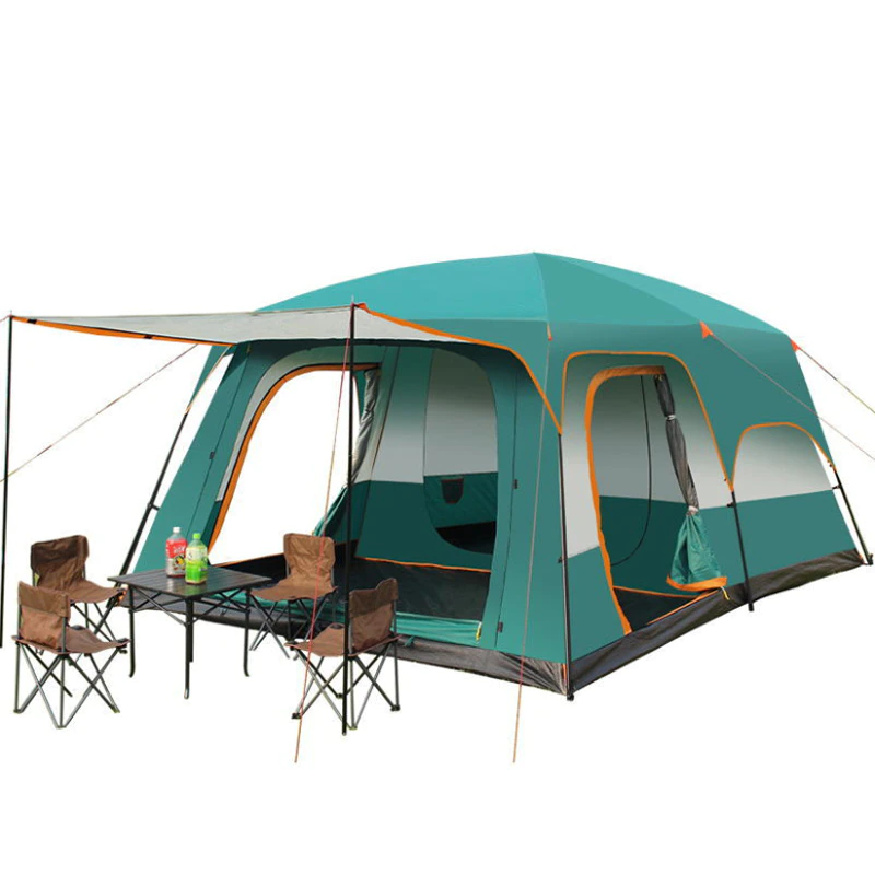 Cheap Goat Tents Camping Tent Leisure One Bedroom One Living Room Medium 380x260x195cm Double Layer Rainproof Panoramic Sunroof Tent