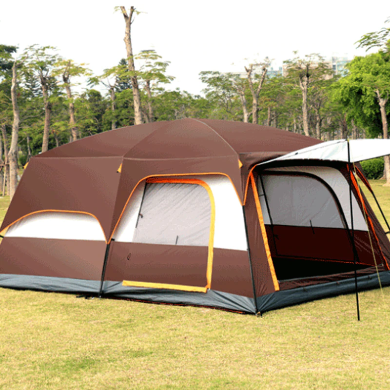 Cheap Goat Tents Camping Tent Leisure One Bedroom One Living Room Medium 380x260x195cm Double Layer Rainproof Panoramic Sunroof Tent