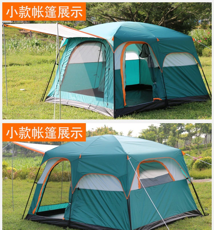 Cheap Goat Tents Camping Tent Leisure One Bedroom One Living Room Medium 380x260x195cm Double Layer Rainproof Panoramic Sunroof Tent