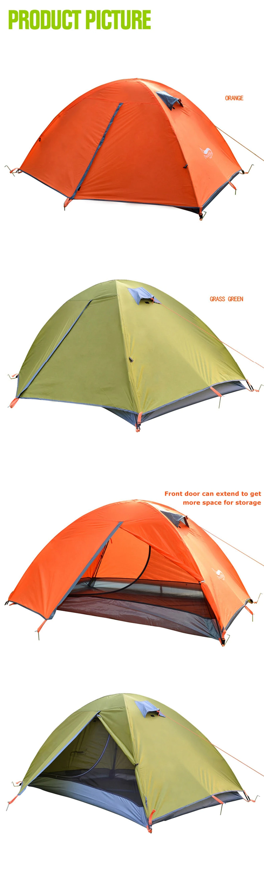 Cheap Goat Tents Camping Tent Lightweight 2 Person Backpacking Tent Double Layer Portable Handbag For Hiking Travelling Tents Outdoor Barraca