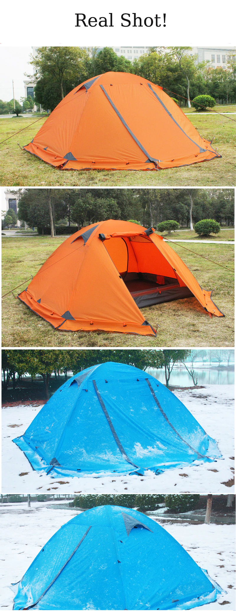 Cheap Goat Tents Camping Tent Waterproof Hiking Tent Double Layer Outdoor Backpacking Tent 2 Person Tents For Tourism