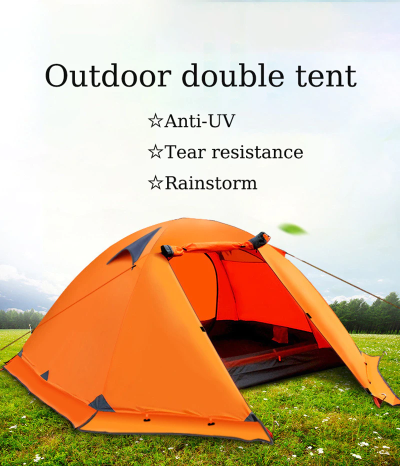 Cheap Goat Tents Camping Tent Waterproof Hiking Tent Double Layer Outdoor Backpacking Tent 2 Person Tents For Tourism