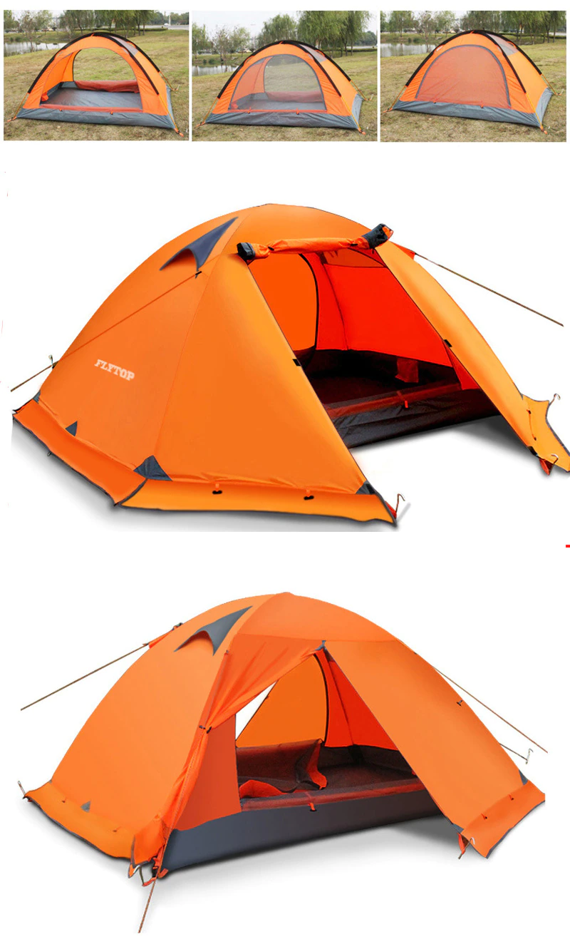Cheap Goat Tents Camping Tent Waterproof Hiking Tent Double Layer Outdoor Backpacking Tent 2 Person Tents For Tourism