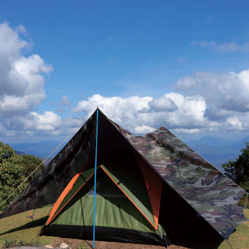 Cheap Goat Tents Camping Tent Waterproof Tarp Tent Shade Ultralight Garden Canopy Sunshade Outdoor Camping Hammock Rain Fly Beach Sun Shelter