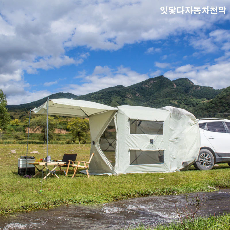 Cheap Goat Tents Car Camping Tent Suv Rear Automatic Tent Outdoor Awning Large Space Family Tent Self