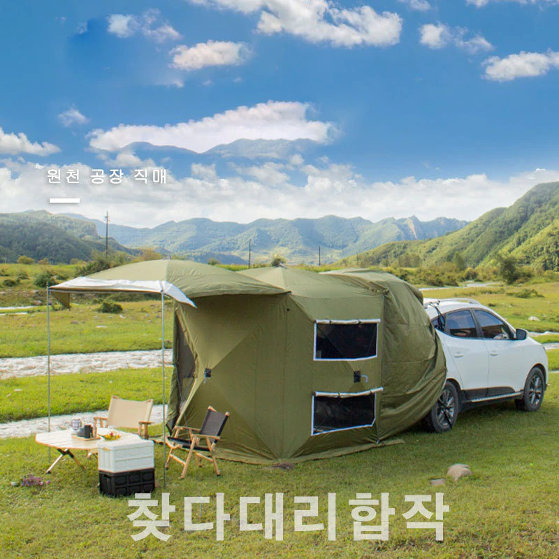 Cheap Goat Tents Car Camping Tent Suv Rear Automatic Tent Outdoor Awning Large Space Family Tent Self