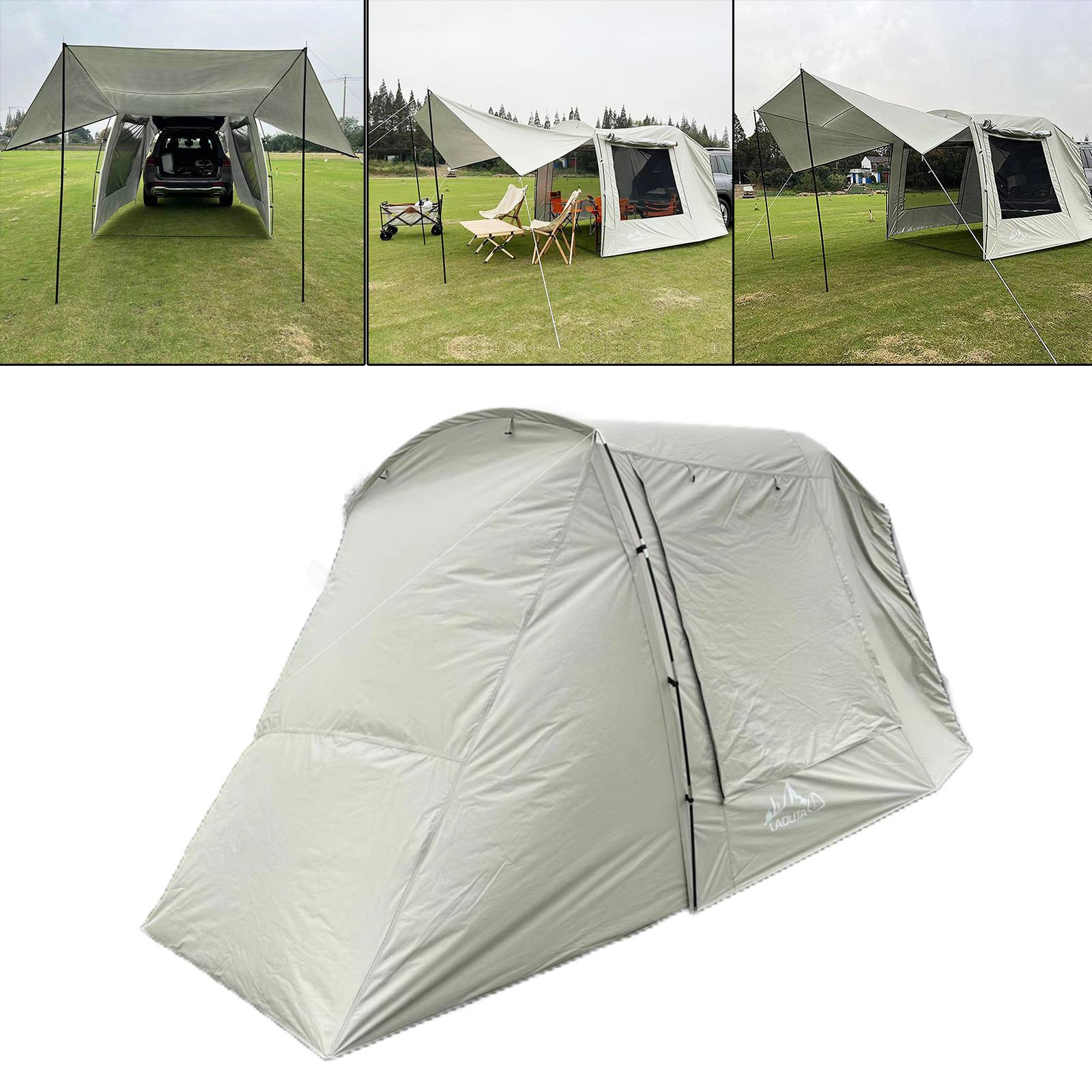 Cheap Goat Tents Car Rear Tent Extension Waterproof Trailer Tent Camping Shelter Canopy Car Trunk Tent For Outdoor Tour Barbecue Picnic