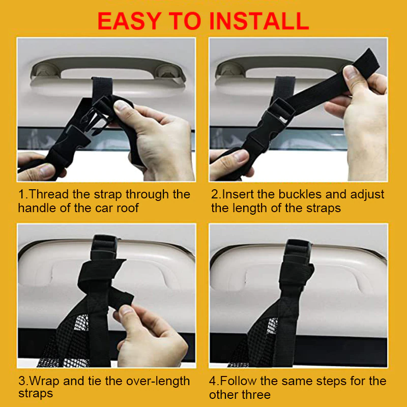 Cheap Goat Tents Car Roof Storage Organizer Automotive Ceiling Cargo Net Pocket Mesh Car Camping Accessories Storage Bag Roof Tent