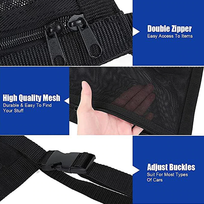 Cheap Goat Tents Car Roof Storage Organizer Automotive Ceiling Cargo Net Pocket Mesh Car Camping Accessories Storage Bag Roof Tent