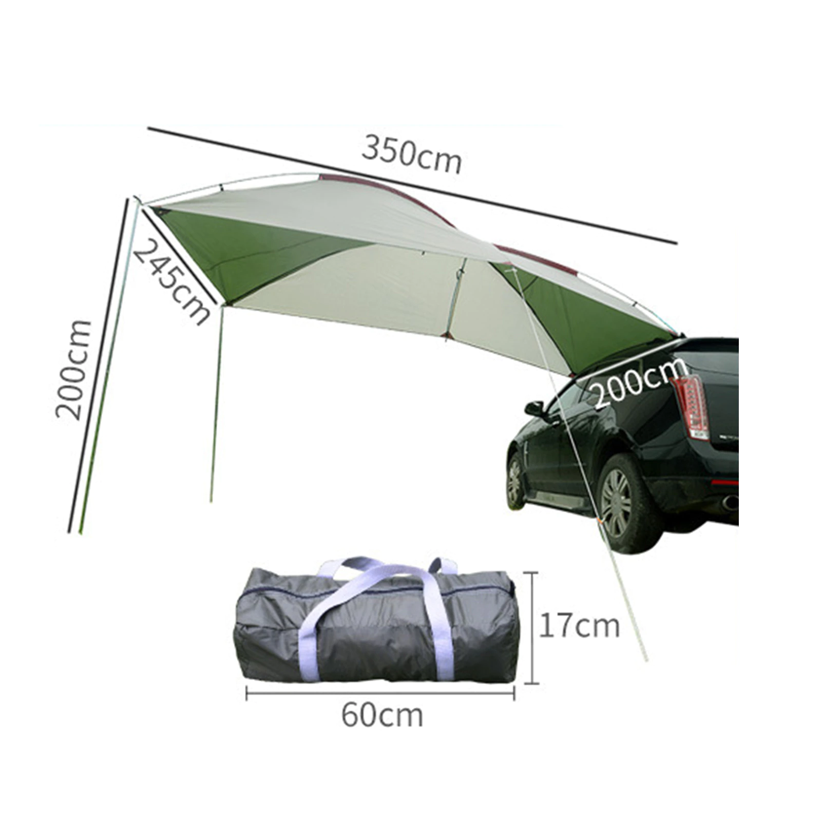 Cheap Goat Tents Car Tent Portable Waterproof Camping Shelter Car Rear Canopy Outdoor Side Canopy Sun Protection For Car Self