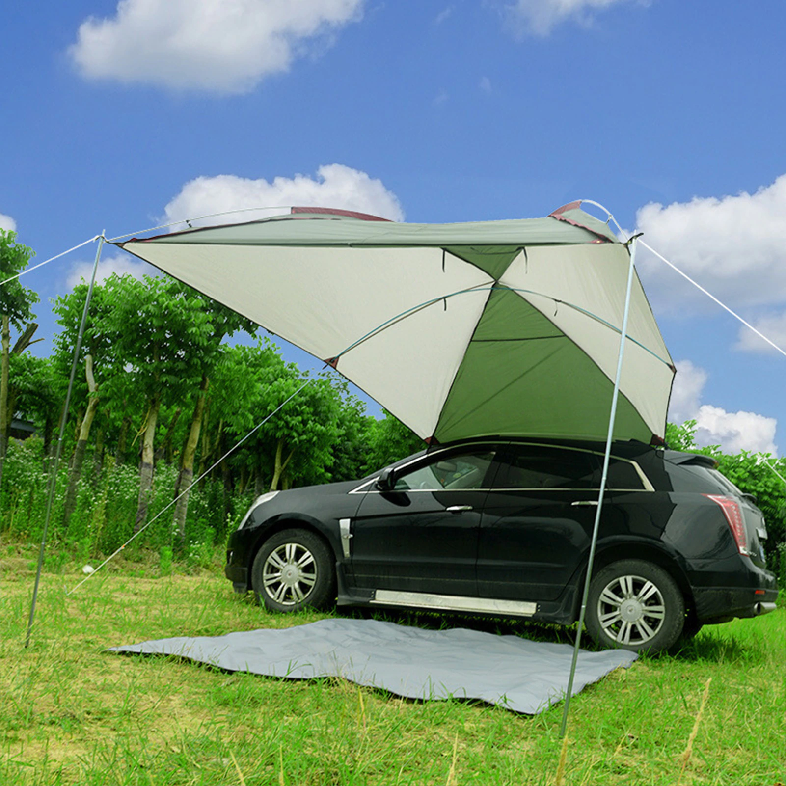 Cheap Goat Tents Car Tent Portable Waterproof Camping Shelter Car Rear Canopy Outdoor Side Canopy Sun Protection For Car Self
