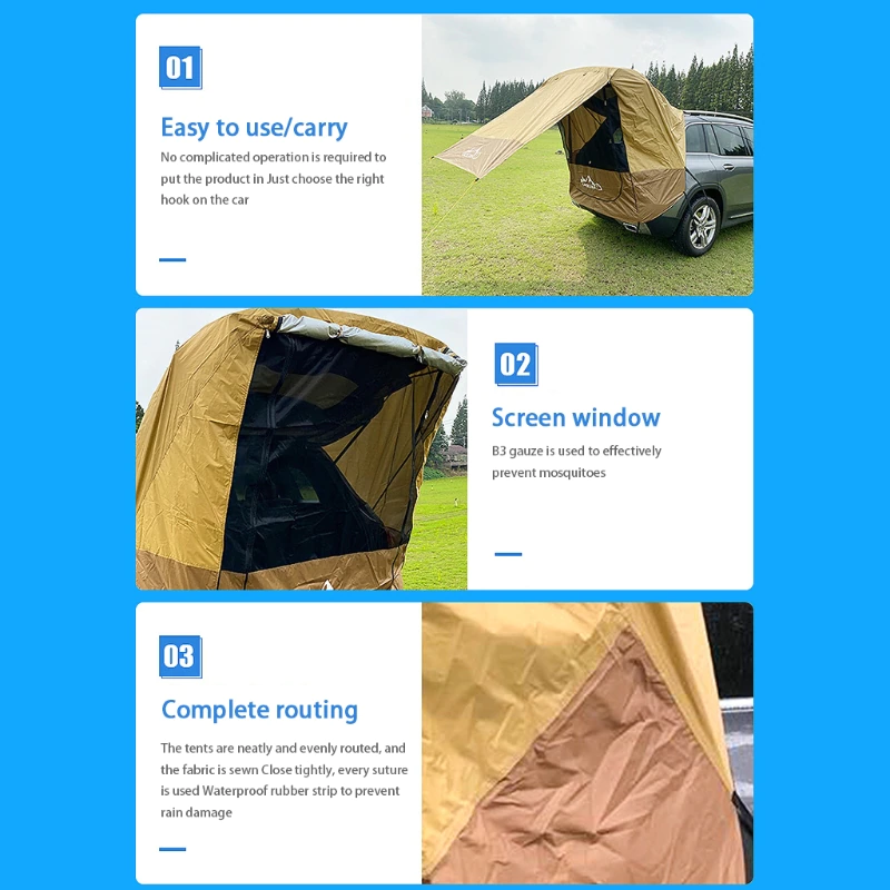 Cheap Goat Tents Car Tent Sunshade Rainproof Tailgate Shade Awning Tent For Car Self