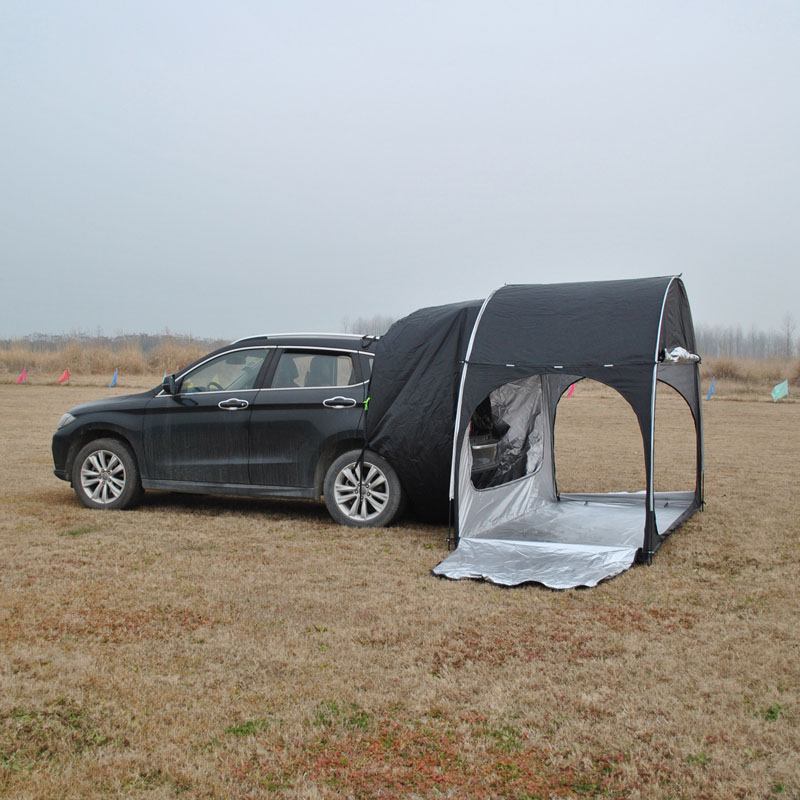 Cheap Goat Tents Car Travel Suv Car Rear Extension Tent Bicycle Storage Outdoor Camping Multipurpose Large Space Oxford Silver Coated Waterproof