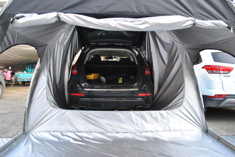 Cheap Goat Tents Car Travel Suv Car Rear Extension Tent Bicycle Storage Outdoor Camping Multipurpose Large Space Oxford Silver Coated Waterproof