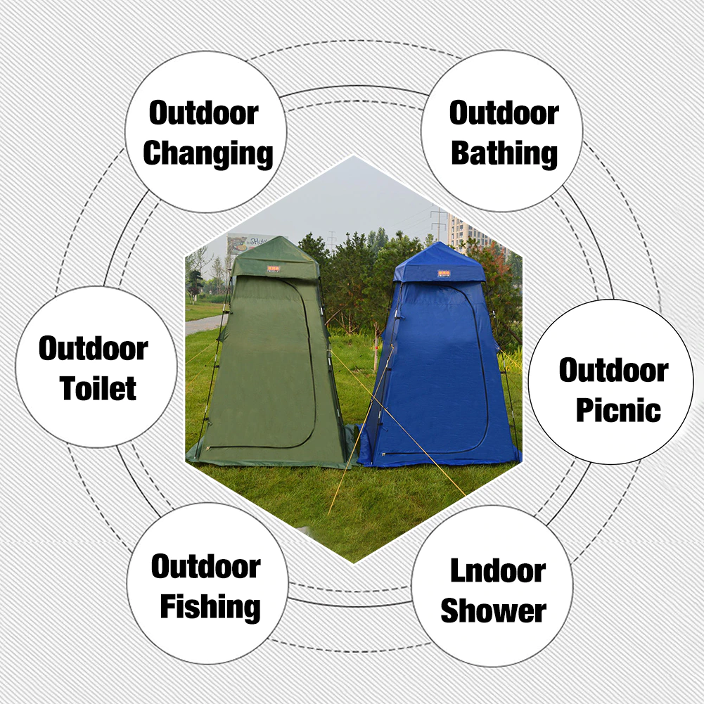Cheap Goat Tents Changing Shower Privacy Tent Portable Camping Tents Shelter Room Rainproof Sun Protection Tent For Outdoor Awnings Fishing