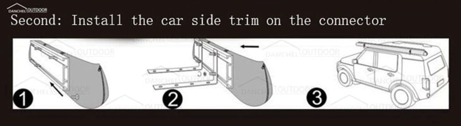 Cheap Goat Tents Danchel Car Side Awning Rooftop Tent 4wd Waterproof Side Tent For Car Sunshelter