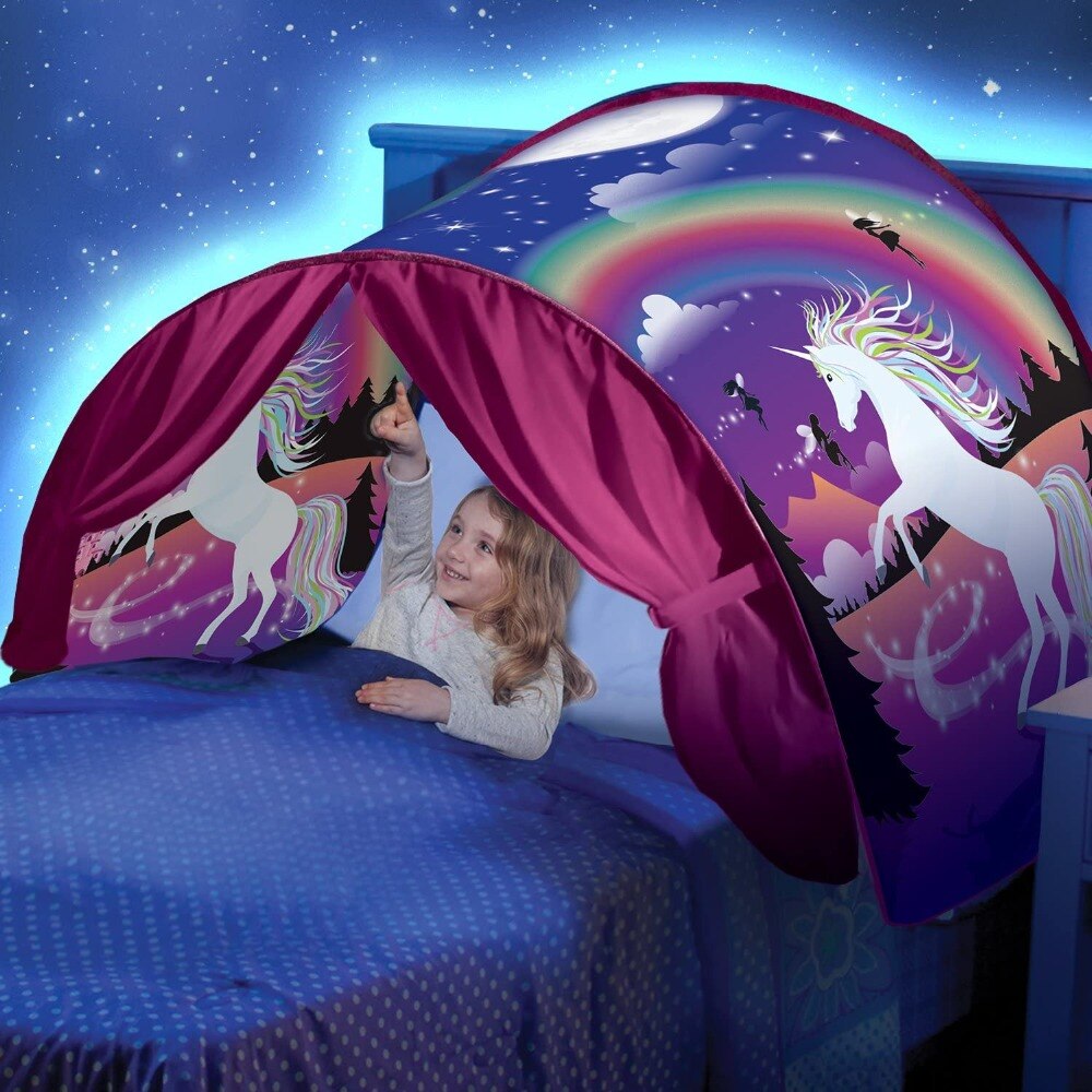Cheap Goat Tents Dream Tents Fantasy Fun For Kids Foldable Play Pop Up Indoor Bed Tents Magic Princess Castle Playhouse Christmas Birthday Gifts