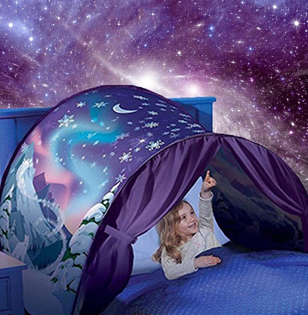 Cheap Goat Tents Dream Tents Fantasy Fun For Kids Foldable Play Pop Up Indoor Bed Tents Magic Princess Castle Playhouse Christmas Birthday Gifts