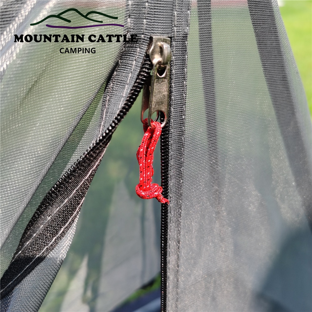 Cheap Goat Tents Extra Big Pyramid Inside Tent Ultralight Rodless Backpacking Mesh Tent Outdoor Camping Travel Tourist Pyramid Teepee Summer Tent