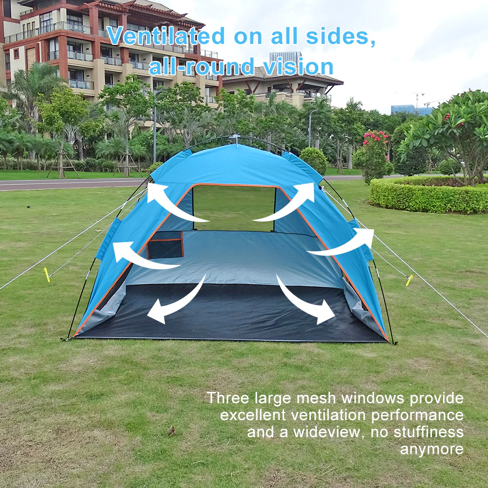 Cheap Goat Tents Family Summer Beach Tent Sun Shelters With Sandbag Sun Shade Uv Foldable Extra Large For 4 Persons Portable Canopy Easy Setup