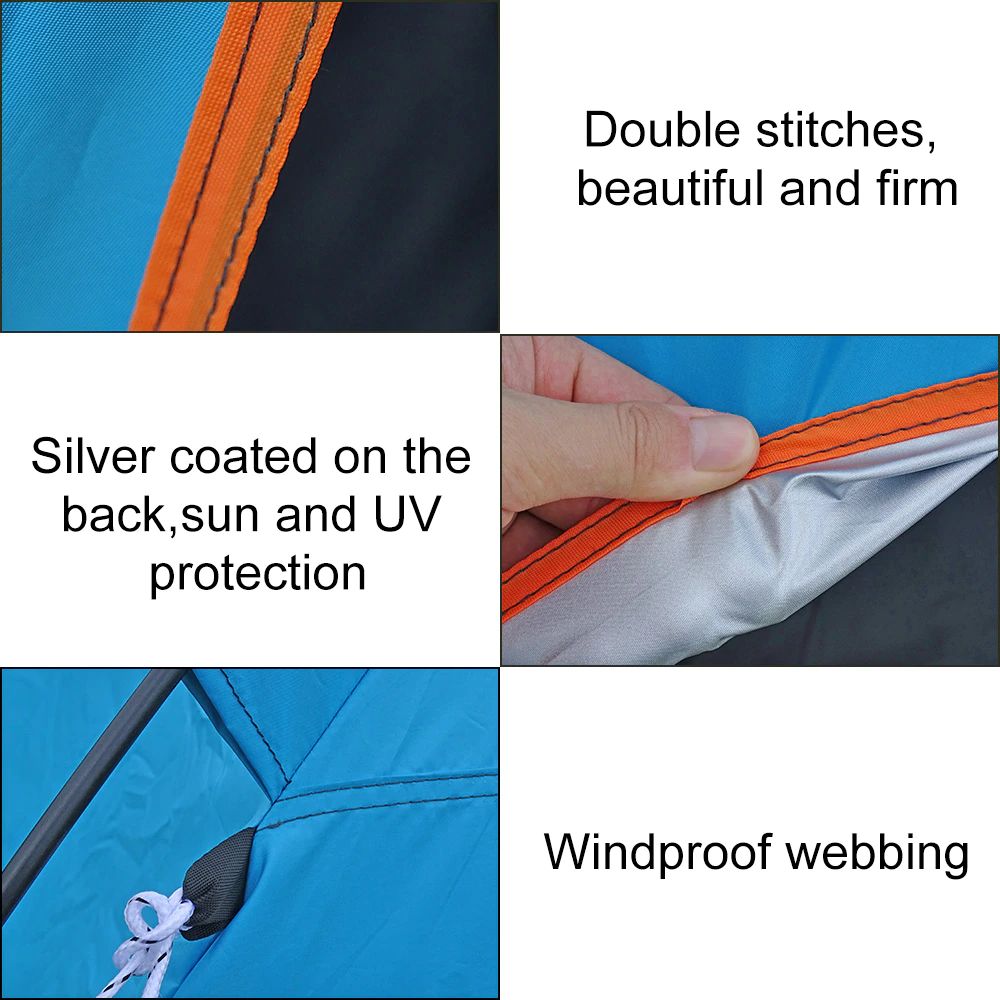 Cheap Goat Tents Family Summer Beach Tent Sun Shelters With Sandbag Sun Shade Uv Foldable Extra Large For 4 Persons Portable Canopy Easy Setup