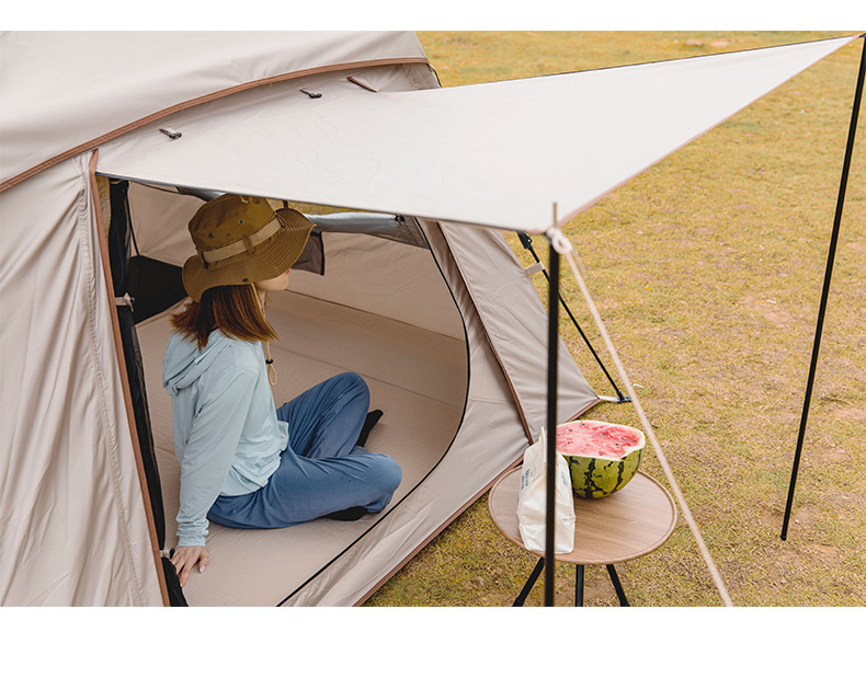 Cheap Goat Tents Fast Open Fully Automatic Tent Outdoor Camp Tourist Small Cap 150d Oxford Waterproof Windproof Family Picnic Travel 3