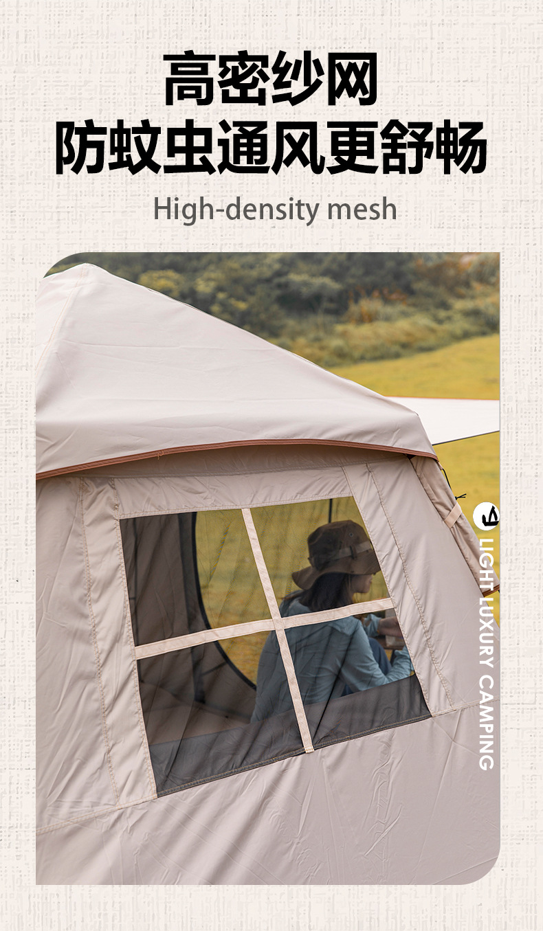 Cheap Goat Tents Fast Open Fully Automatic Tent Outdoor Camp Tourist Small Cap 150d Oxford Waterproof Windproof Family Picnic Travel 3