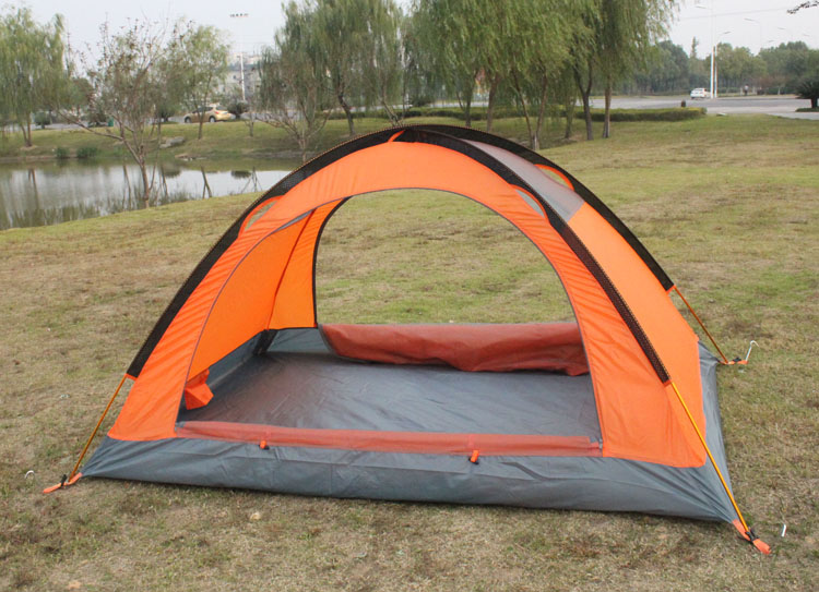 Cheap Goat Tents Flytop 3 Person Double Layer Aluminum Poles Large Space Camping Tent With Snow Skirt