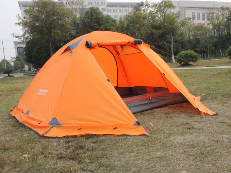 Cheap Goat Tents Flytop 3 Person Double Layer Aluminum Poles Large Space Camping Tent With Snow Skirt